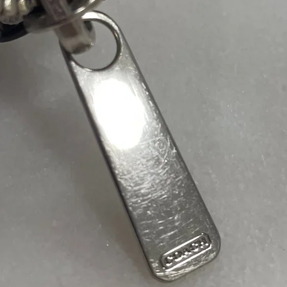 Coach Gray Snakeskin Leather Accordion Style Zip Around Wallet - Picture 16 of 16